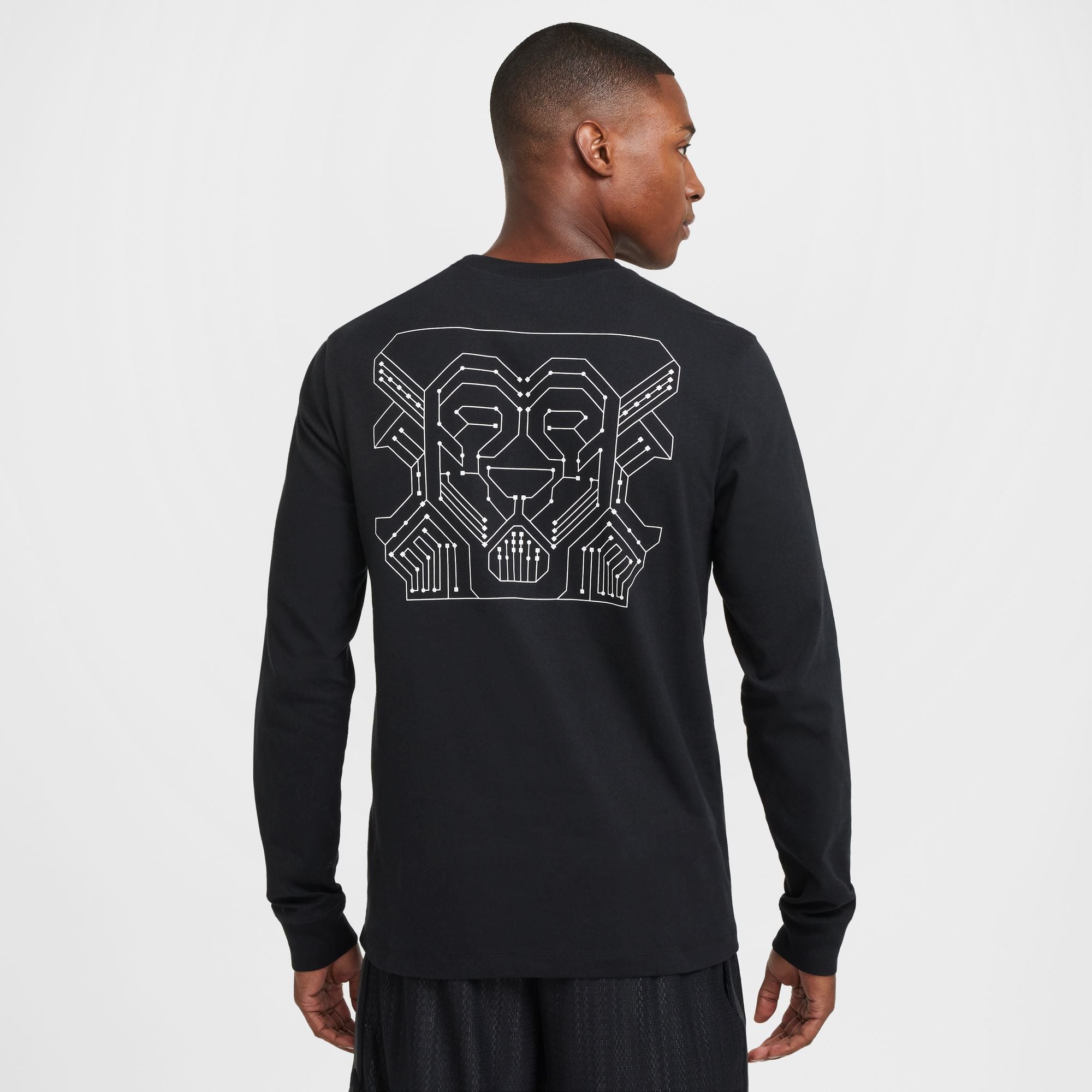 LeBron Max 90 Long-Sleeve Basketball T-Shirt (Black)