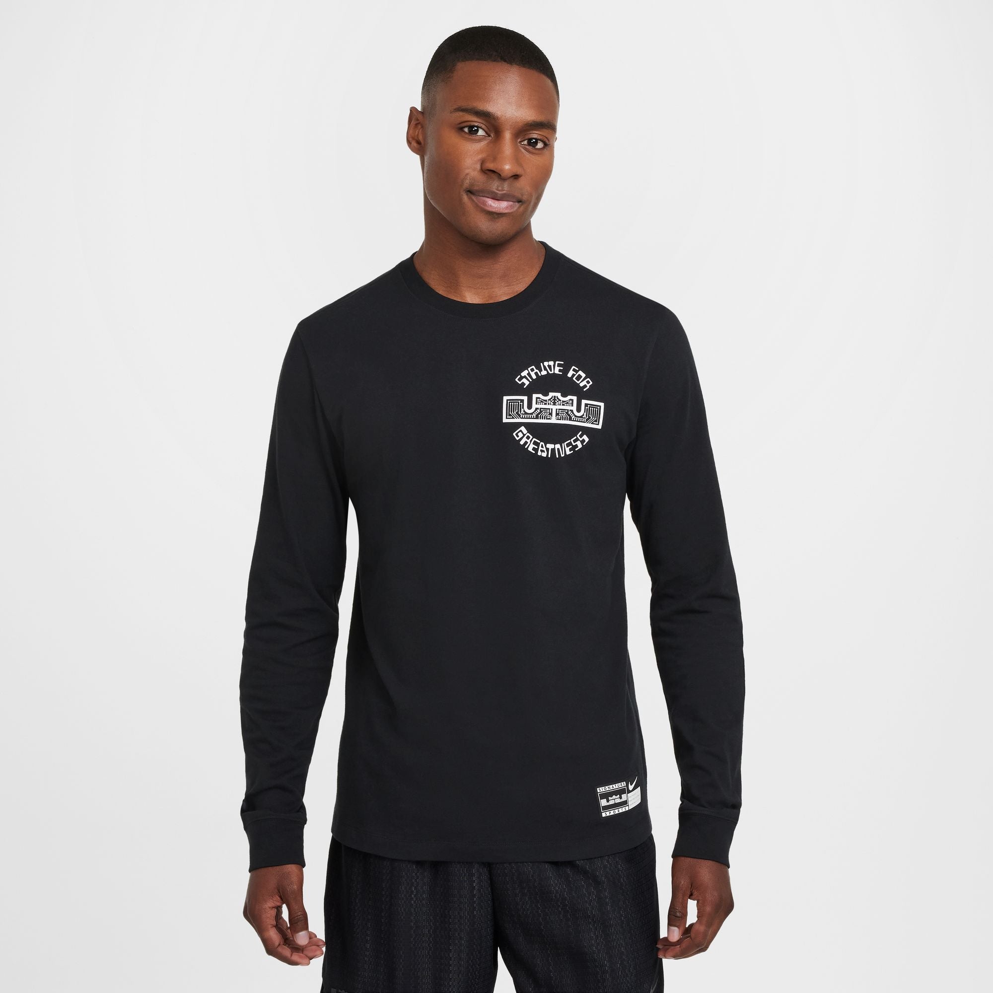 LeBron Max 90 Long-Sleeve Basketball T-Shirt (Black)