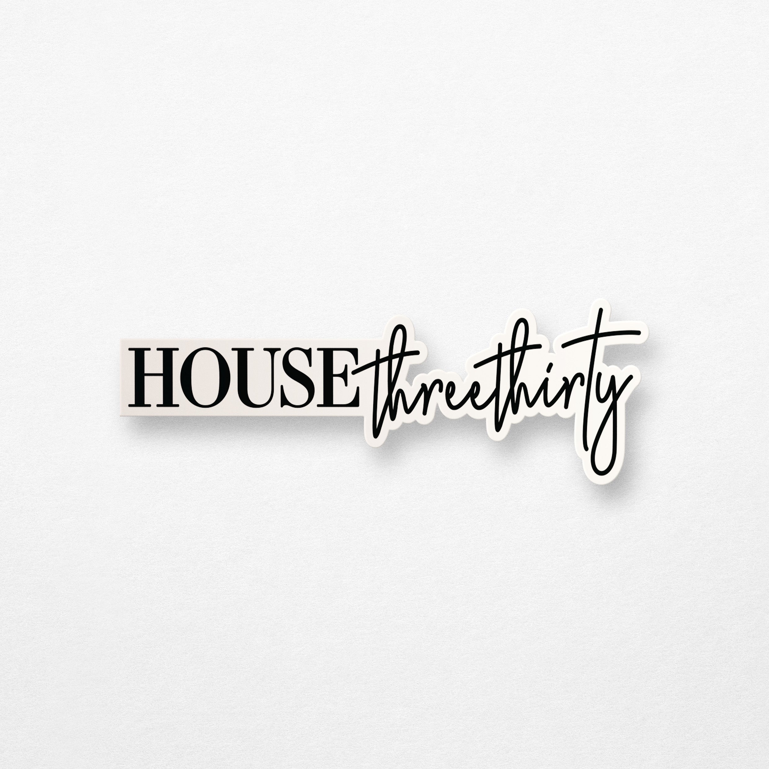 House Three Thirty Sticker (Horizontal)