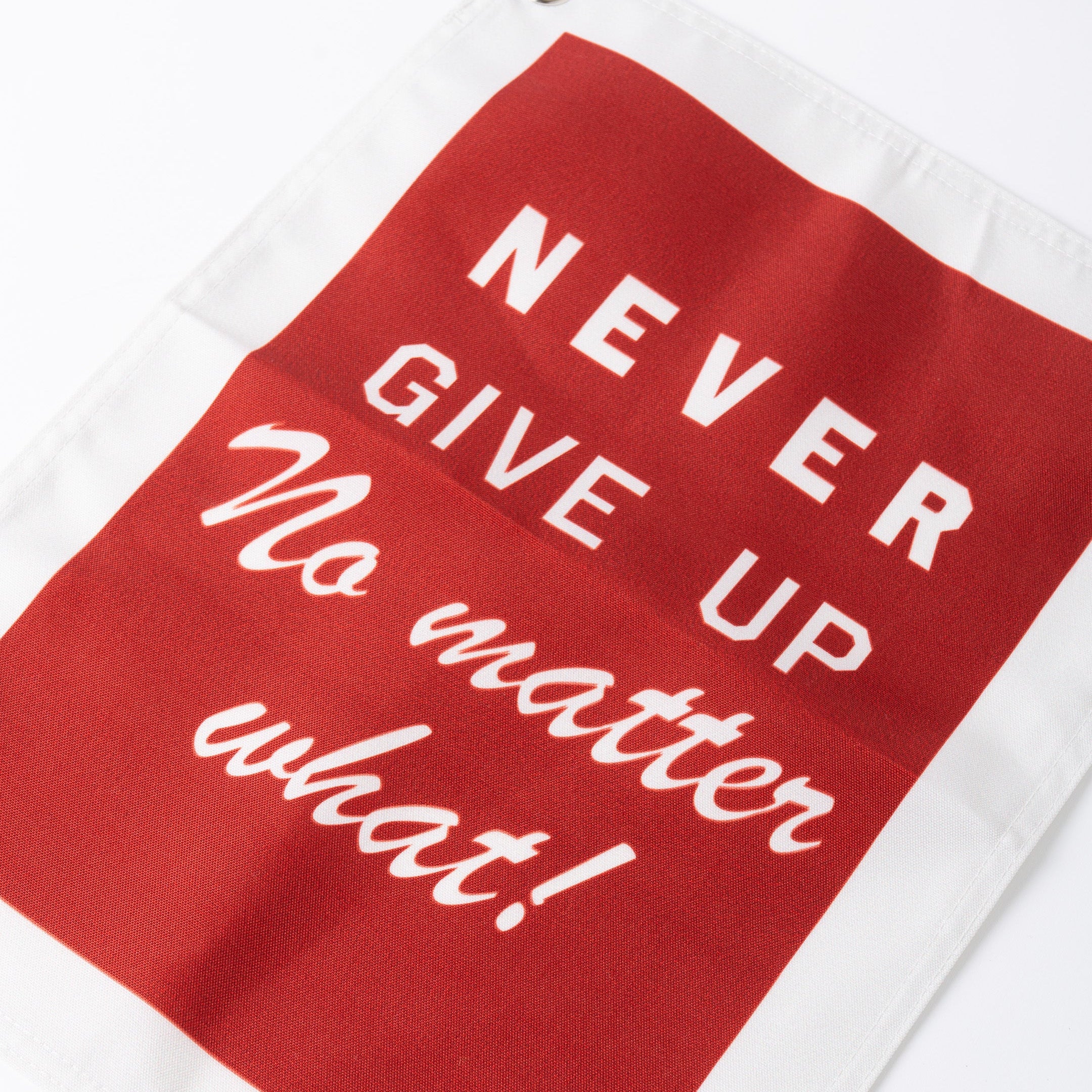 Never Give Up Banner