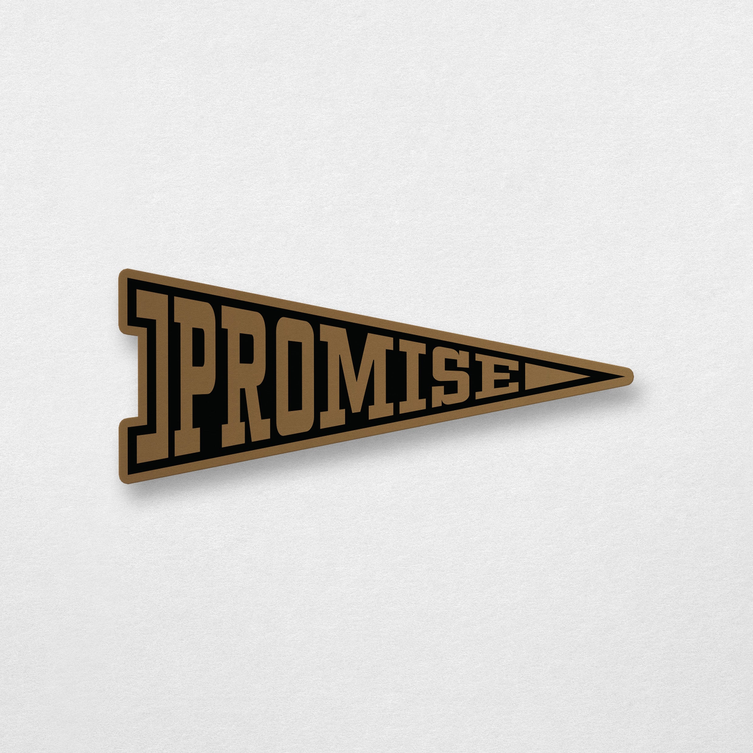 I PROMISE Pennant Sticker (Black) – LeBron James Family Foundation