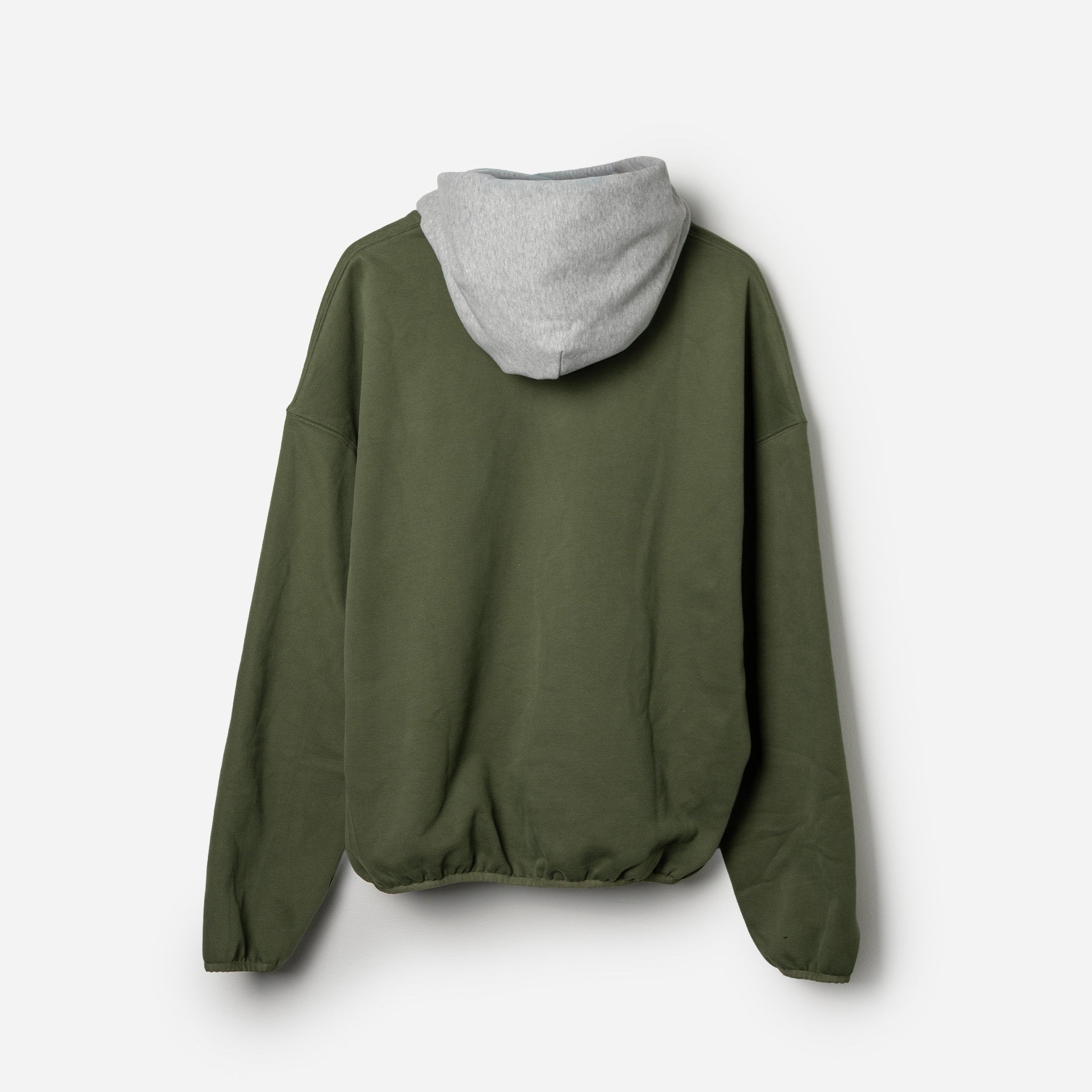 Two-Tone We Are Family Hoodie (Green & Grey)