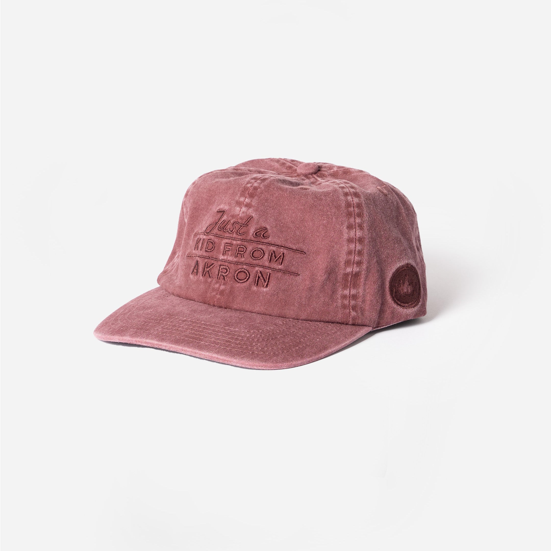 Just a Kid from Akron Washed Cap (Wine)