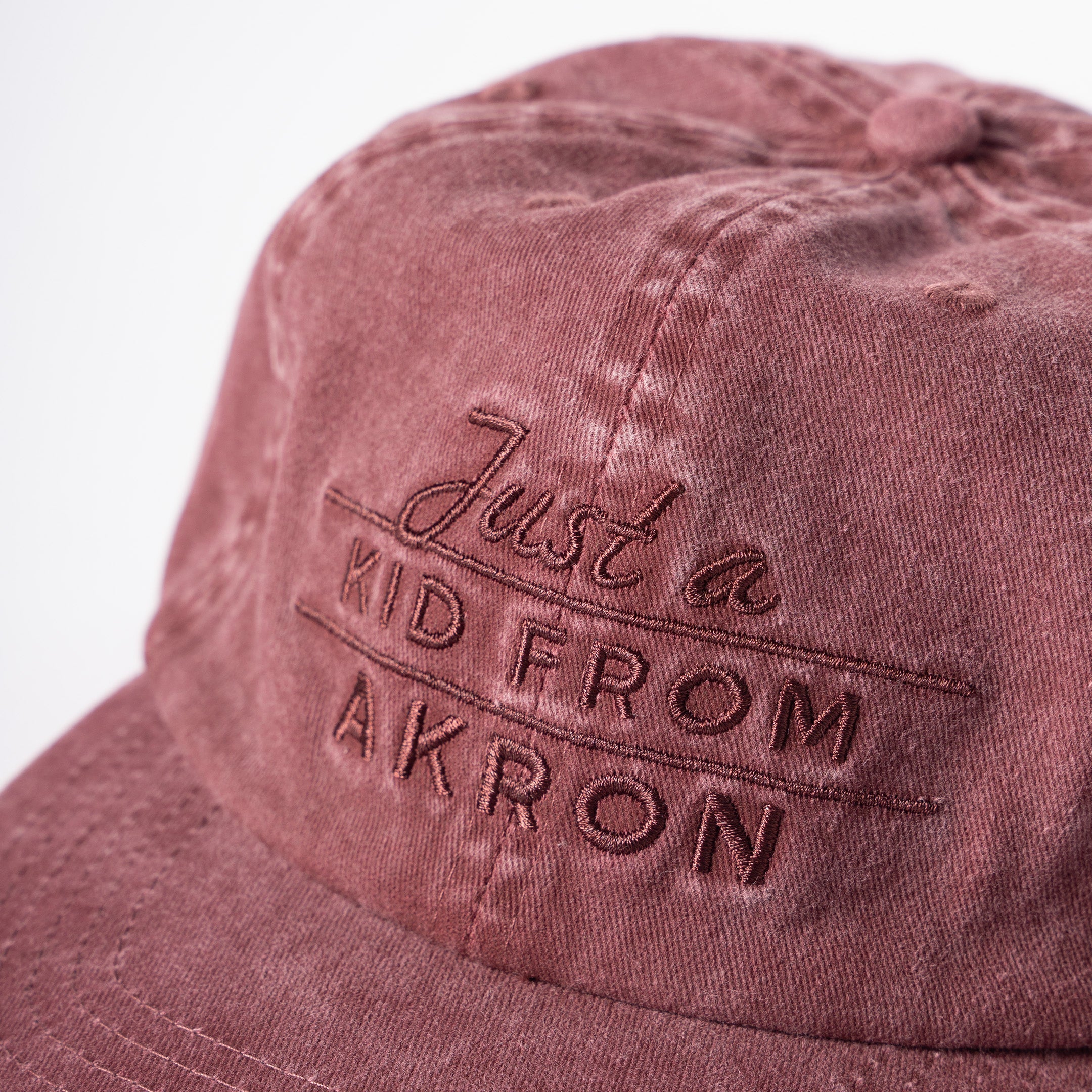 Just a Kid from Akron Washed Cap (Wine)